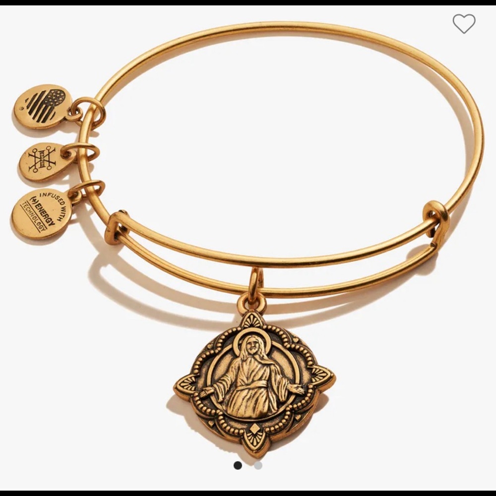 WOMEN'S ALEX AND ANI | JESUS BANGLE BRACELET | RAFAELIAN GOLD